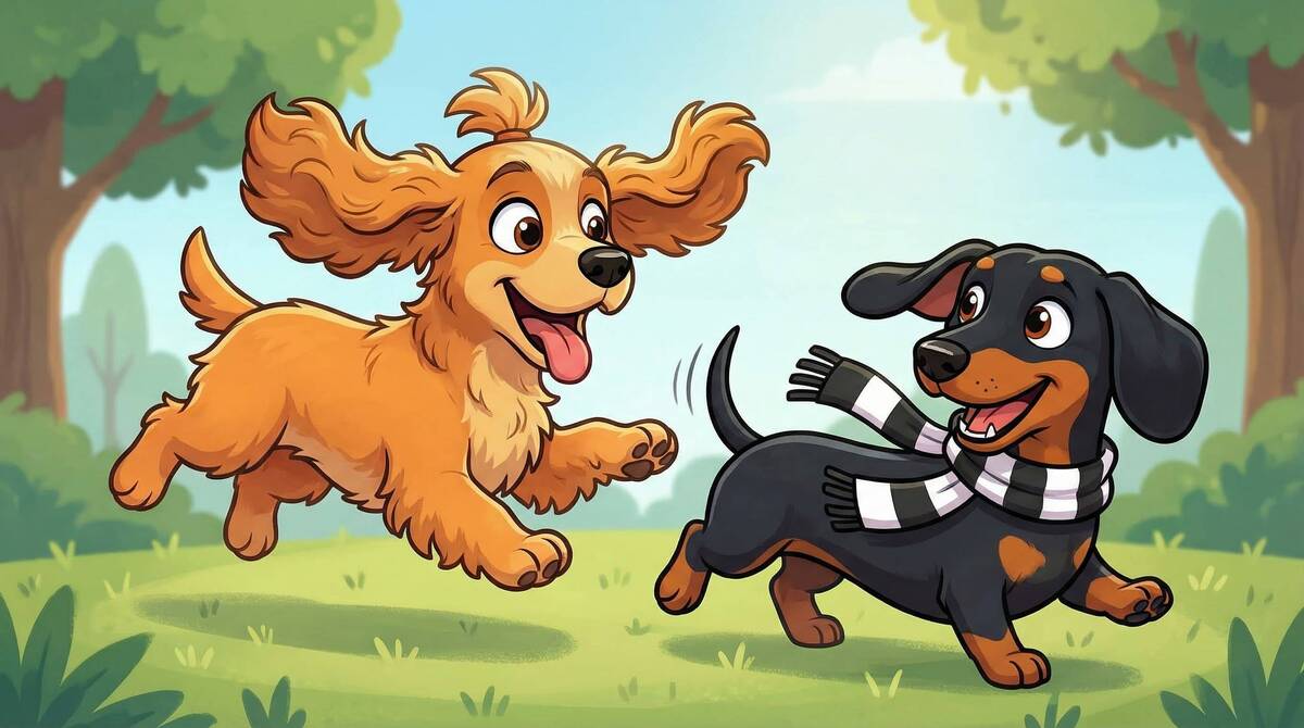 Фиби бегает за Луисом